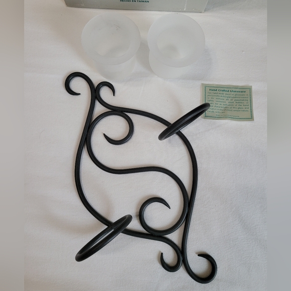 Partylite Wall Scroll Sconce, #P0121, GUC with Box - Picture 1 of 6